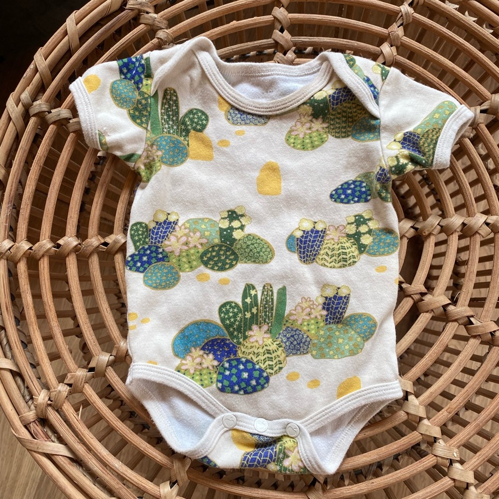 Cactus theme onesie! One of my absolute favorites!😊